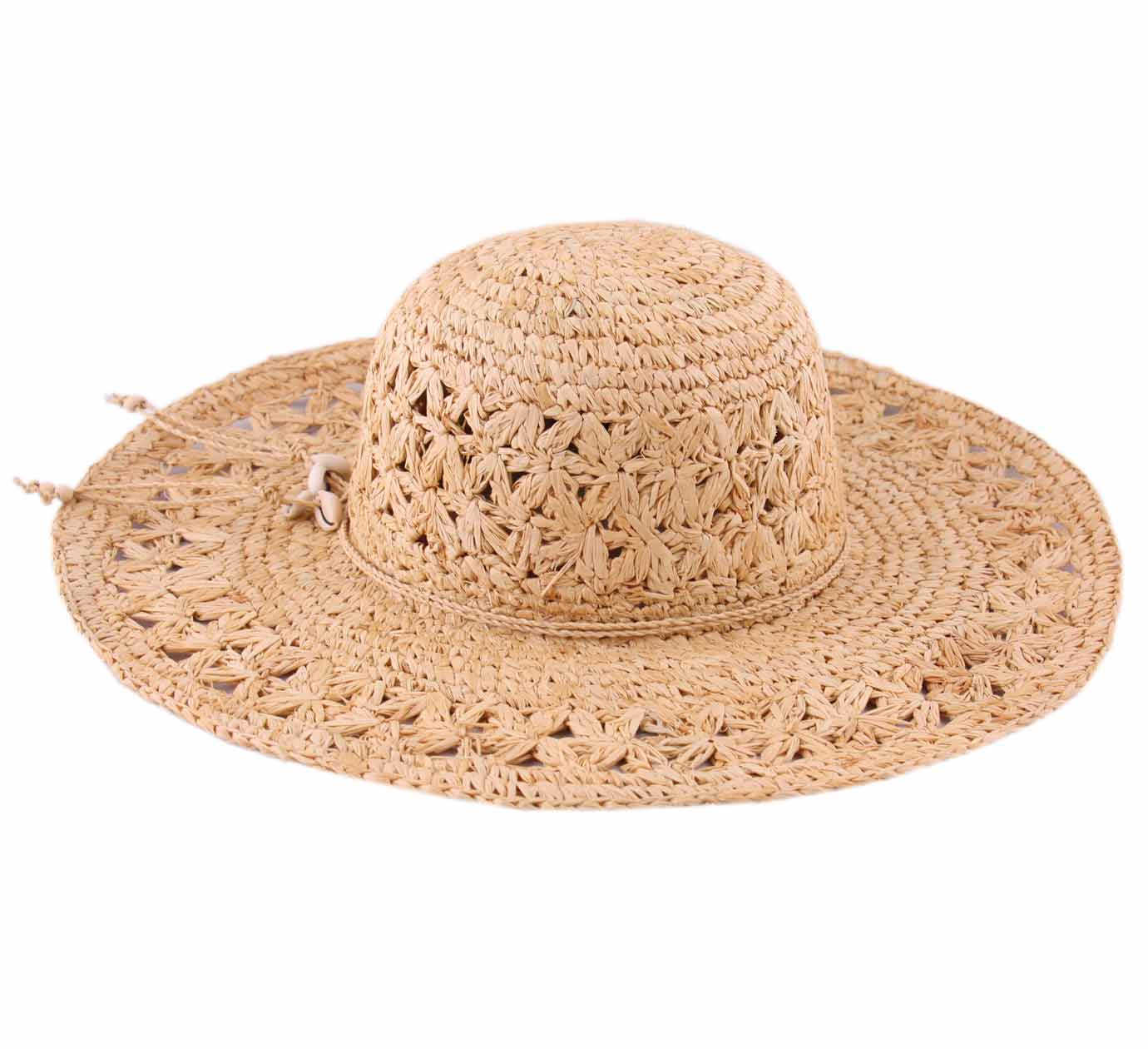 capeline paille marron Bohemme capeline paille marron Bohemme