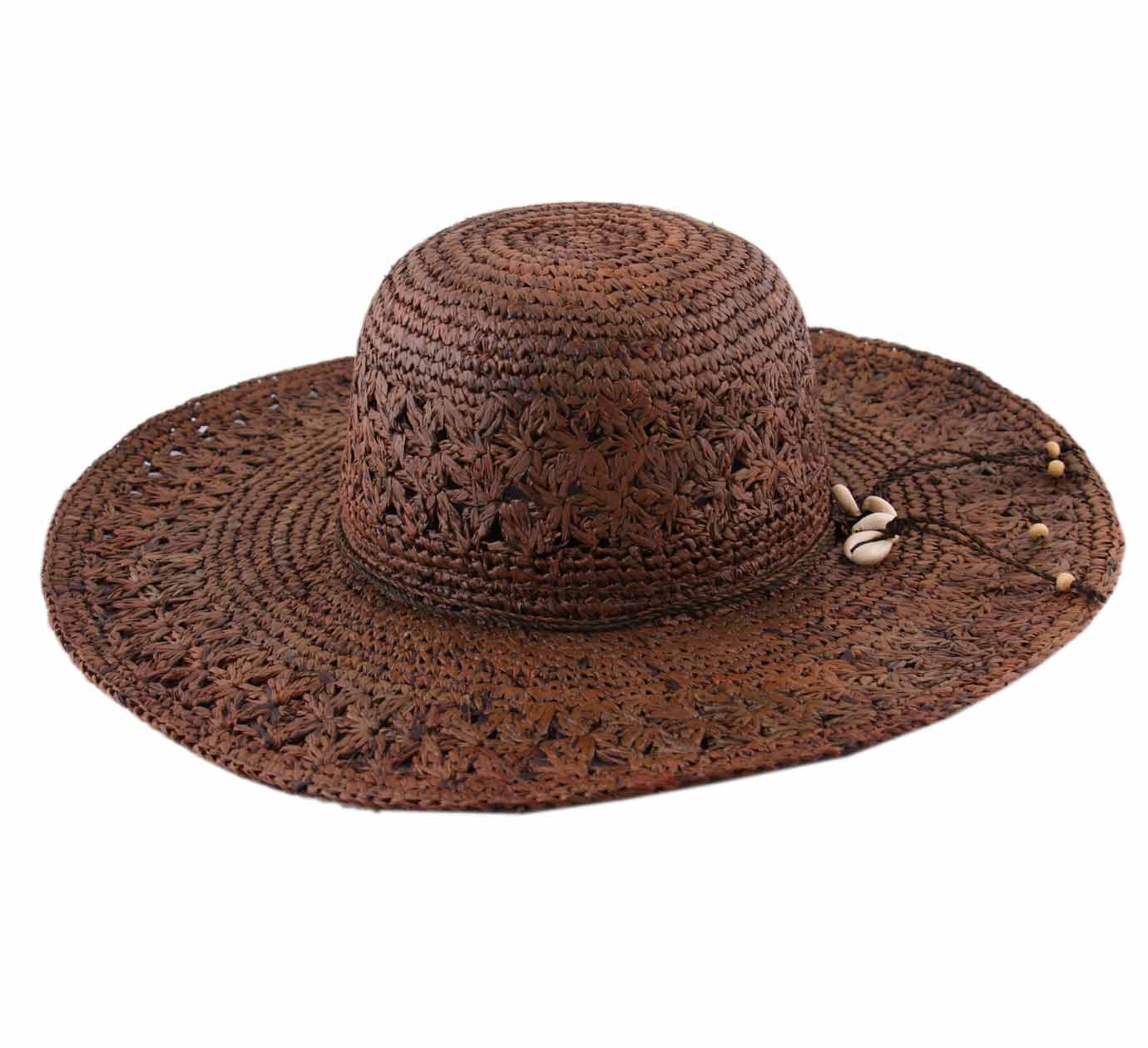 capeline paille marron Bohemme capeline paille marron Bohemme
