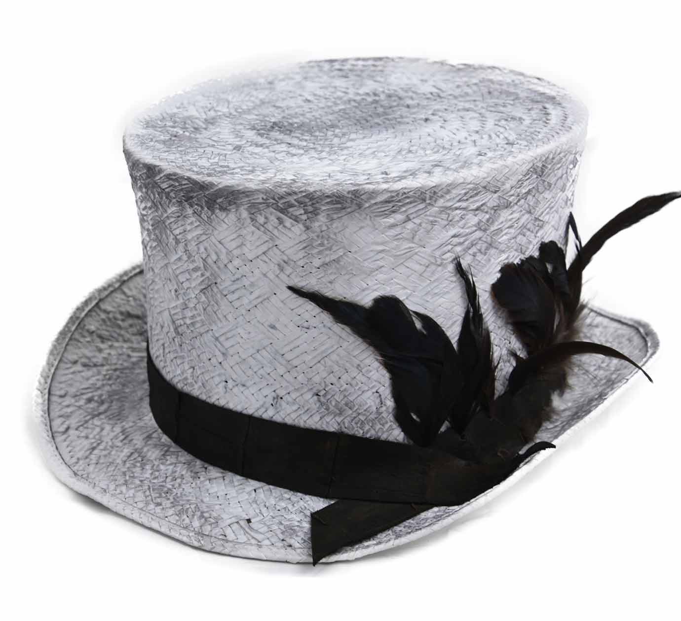 haut de forme en paille Smoked snow haut de forme en paille Smoked snow